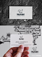 小狗logo/凸版印刷名片/名片设计欣赏/黑白名片设计