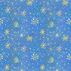 无缝图案的蓝色与亮片，星空的冬天的天空，白雪覆盖的背景，宇宙蓝色的背景与星星，手绘