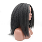 Aliexpress.com : Buy Natural Looking Kinky Straight Synthetic Wig Heat Friendly High Quality Italian Yaki Lace Front Synthetic Wigs For Black Women from Reliable wig braid suppliers on SeraphicWig Store