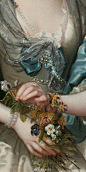 古典油画中的蝴蝶结装饰