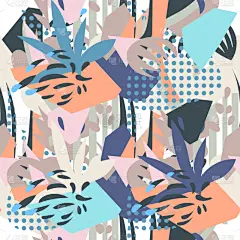 纸,抽象拼贴画,抽象,化学元素周期表,形状,几何形状,白色,式样,清新,花