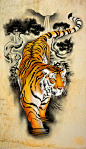 Tattoo Design - Tiger by badfish1111 on deviantART: 