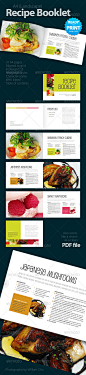 Recipe Booklet (10 pages) - GraphicRiver Item for Sale