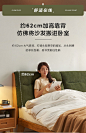 林氏家居北欧简约实木床北美樱桃木卧室原木风软包双人床LH112-tmall.com天猫