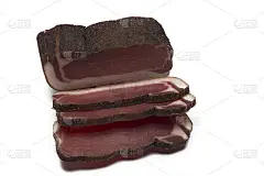 蒂洛尔火腿培根三片白色底色