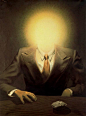 The Pleasure Principle (Portrait of Edward James) - Rene Magritte