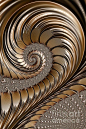 "Bronze Scrolls" - fractal art by John Edwards: 