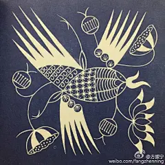 贵州丹寨苗族蓝染图案精华/4 ????@北坤人素材