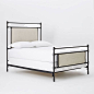 Rhodes Upholstered Metal Bed