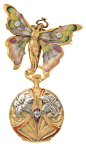 19世纪末、20世纪初，Patek Philippe的蝴蝶仙女怀表，师法自然的Art Nouveau艺术风格古董怀表