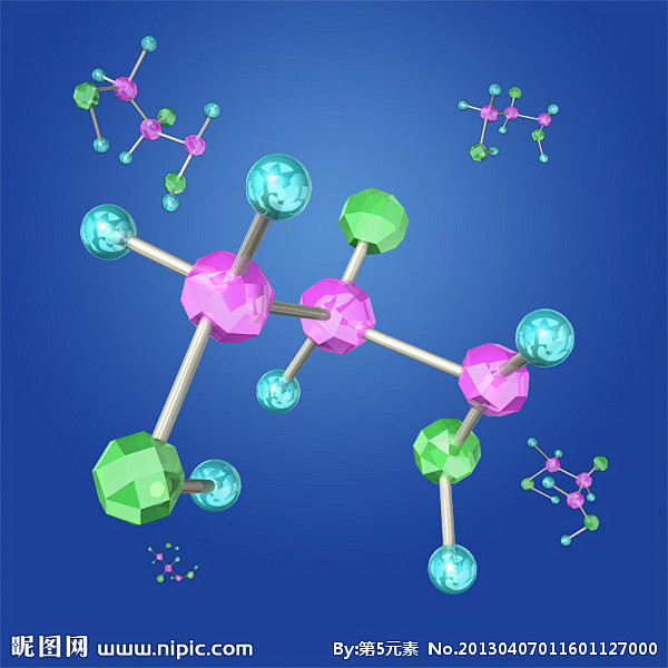 分子 原子 美白补水 分解 元素 显微镜...