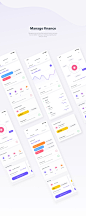Finance Mobile App UI UX : Keeping your budget balanced can help you stay on track, and also reduce your stress when it comes to your long-term financial health. Designed to bring convenience into your everyday life. Allowing its users to make payments (s