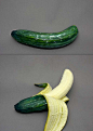 日本藝術家僅靠塗色讓蔬菜水果互相“變身”