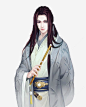 手执笛子的才子png免抠素材_新图网 https://ixintu.com 绘画 古风 美男 才子