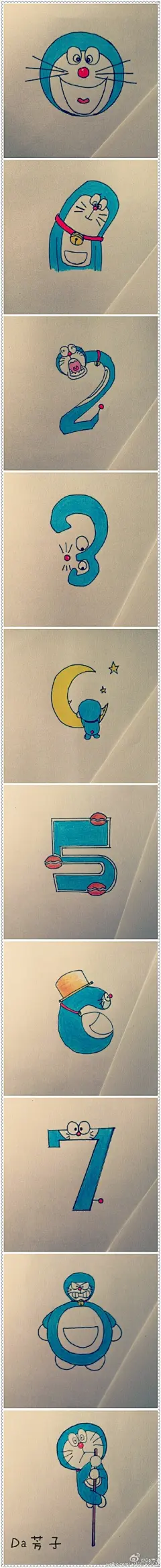 Da芳子手繪——你好，我是哆啦A夢，請多指教。