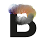 下图里的是荷兰设计师José Bernabé的化学云字母，通过将无衬线字体增加舒适的云朵效果在上面。通过玩Photoshop笔刷，他设法创建了可以将一个云的生成模式加上渐变色彩，于是这套字体便诞生了。 (9)