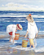 莎莉sally swatland——夏天的记忆.美国油画