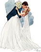 纽约插画家Inslee Haynes的婚礼主题插画。
