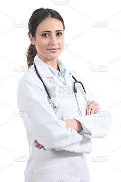 听诊器,女人,双臂交叉,自然美,垂直画幅,美,美人,制服,白人