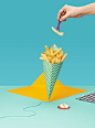 Snacks in Amsterdam - ADAC Reisemagazin : We were commissioned by ADAC to create a series of images featuring typical Dutch snack food.We made this poppy series together with food stylist Claartje Lidhoudt.
