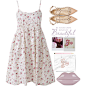 A fashion look from May 2016 featuring white dress, pointed-toe flats and purple purse. Browse and shop related looks.