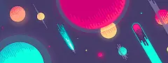 宇宙,星球,海报banner,卡通,童趣,手绘图库,png图片,网,图片素材,背景素材,55402@飞天胖虎