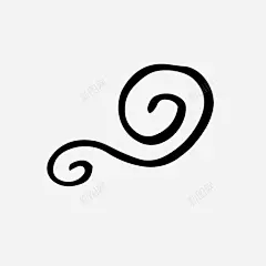 双漩涡装饰漂亮图标 页面网页 平面电商 创意素材