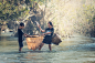 Asian children fishing at the creek by Sasin Tipchai on 500px