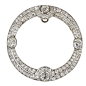 Art Deco Diamond Circle Pin/Pendant
