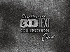 字体模版海报立体发光字样机