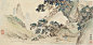 朱梅邨——《仿仇英·琴书高隐图》无题 人物山水 镜片欣赏 | 
朱梅邨(1911-1993)别名独眼半聋居士，幼年从师樊少云，13岁起从随舅父吴湖帆习画。曾与叶恭绰、吴湖帆、张大千、冯超然等一起组织正社画会。擅长中国画、年画。