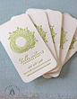 Letterpressed business cards