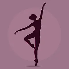 卡通扁平芭蕾舞蹈培训表演跳舞女性人物剪影插画ai矢量设计素材-淘宝网