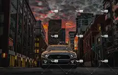 车 车辆 汽车 建筑物 街道 汽车壁纸 路 城市 野马 晚上