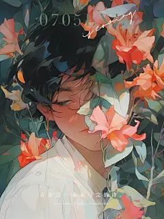 青春是本未写完的书。#治愈系 #氛围感 #插画 #壁纸@喵姐是只猫，采集@屿堍