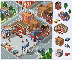 2.5d城市  - 源文件下载【酷图网】城市,学校,企业,景区,小区,立体插画,3D建筑素材,矢量建筑素材,3D区位图,城市素材,区位图素材,建筑素材,平面图素材,城市建筑,3D矢量素材,设计,PSD分层素材,AI,电商,广告设计,房子,大厦,高楼,25d,建筑,城市插画,