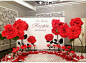 6_14_Paper flowers backdrop wedding