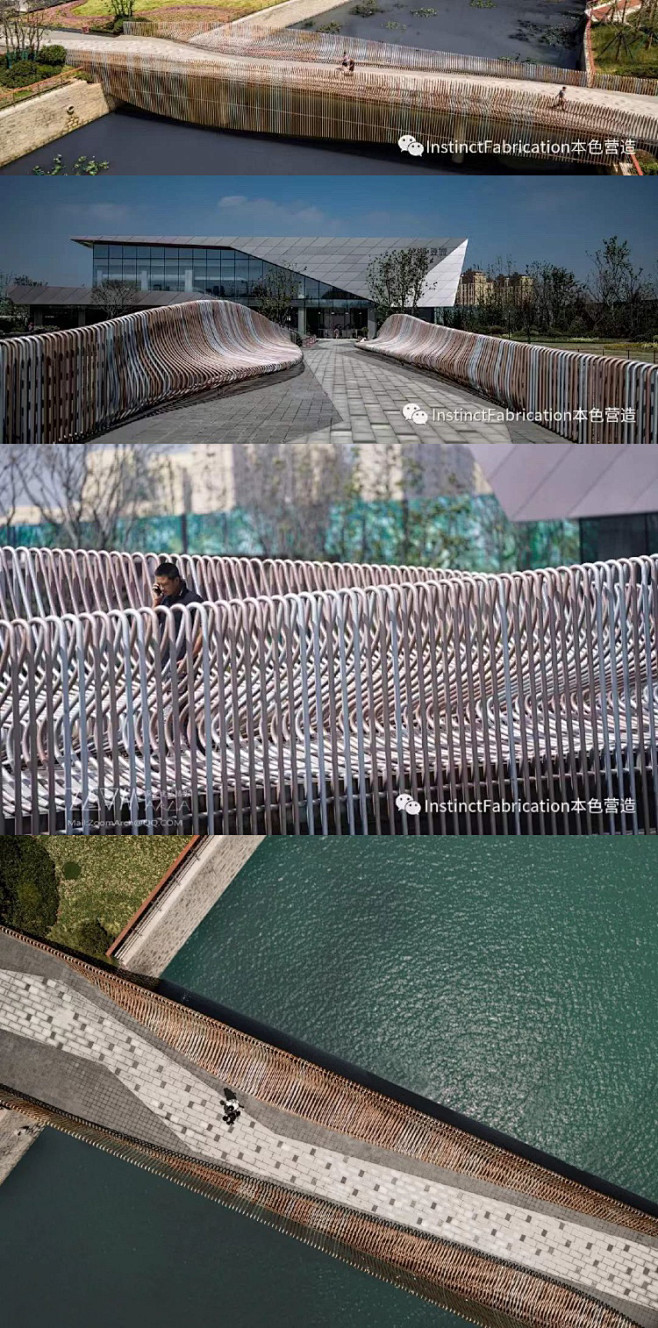 青岛龙湖昱城体验区 Hi-Wave波浪廊桥 - 艺术与算术的趣味连桥 Hi-Wave | a bridge weaving art and ...
