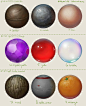 #绘画参考#很多画师都做过的球体材质练习。（source：O网页链接 ）