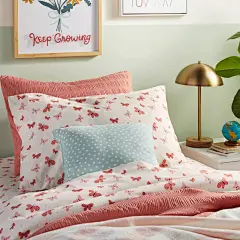 Butterfly Cotton Sheet Set Rose - Pillowfort™ - image 2 of 5