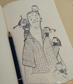 李li鑫xin采集到黑白插画 素描 手绘 手帐 