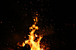 General 1920x1280 fire burning night bonfires sparks smoke