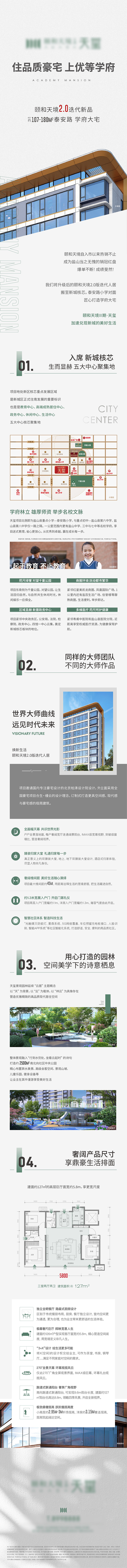 高端房地产价值点长图