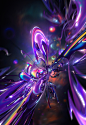 3D abstract Digital Art  ILLUSTRATION  photoshop cinema 4d octane c4d Render psychedelic