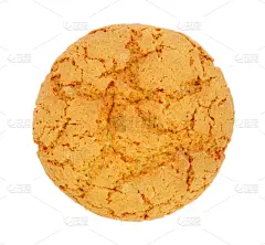燕麦饼干,饼干,褐色,圆形,水平画幅,无人,正上方视角,烘焙糕点,白色背景,背景分离