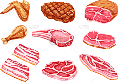 油锅里的兔子采集到肉