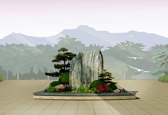 景石组景的 搜索结果_360图片