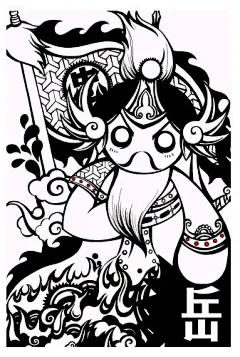 夏小猫  的插画 毕业展的图图