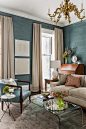 Jamaica Pond - transitional - living room - boston - Terrat Elms Interior Design