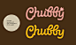 CHUBBY—café logotype and letterwork : Logotype and letterwork done as a part of visual identity design for "Chubby" doughnut holes café chain by FROMstudio.